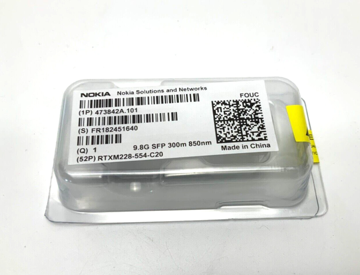 NEW SEALED NOKIA 473842A.101 MODULE 9.8G SFP 300M 850NM