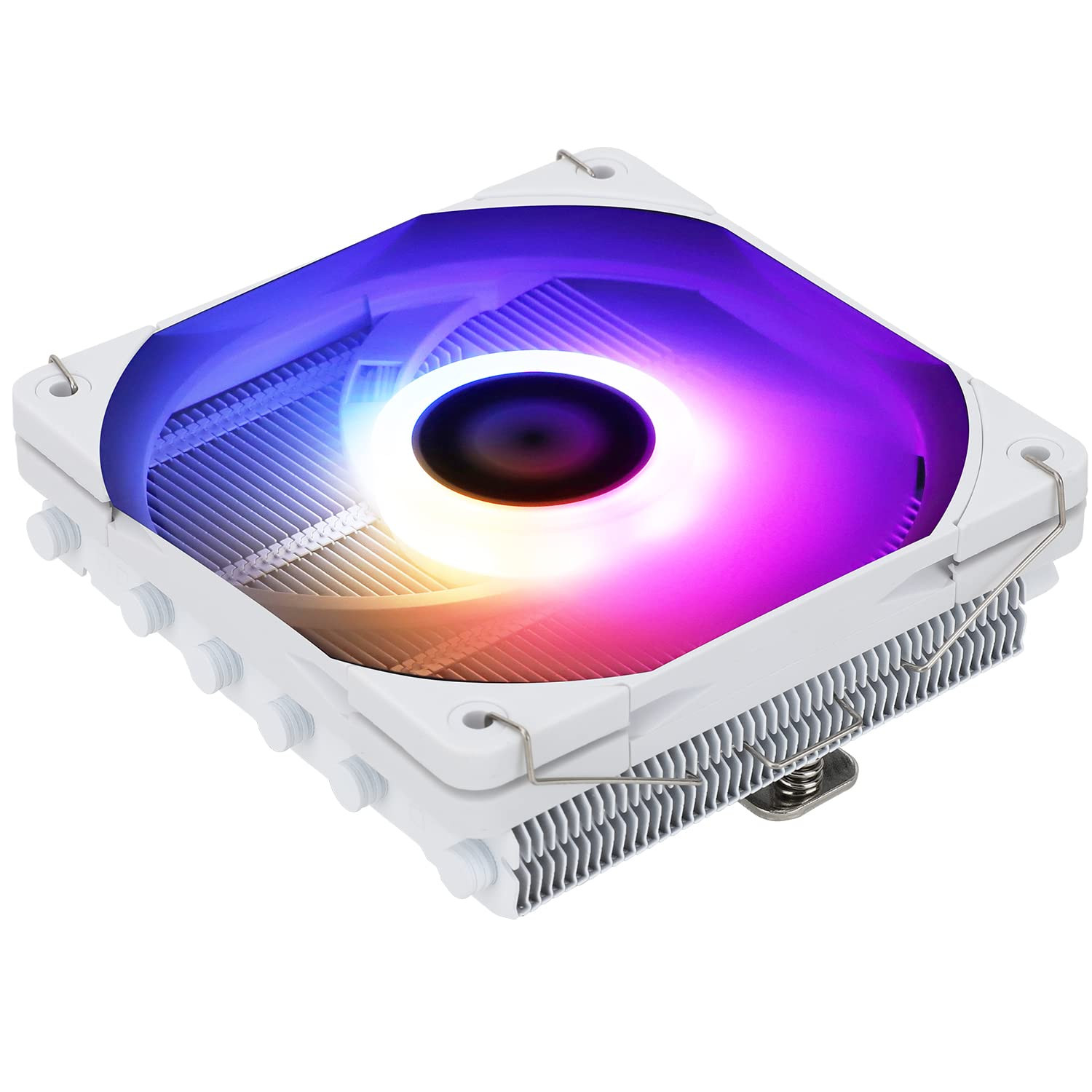 Thermalright AXP120-X67 White ARGB Low Profile CPU Air Cooler with Quite 120Mm