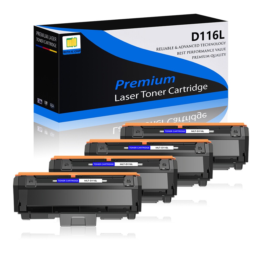 4PK MLT-D116L Toner Cartridge for Samsung 116L Xpress SL-M2835DW SL-M2885FW