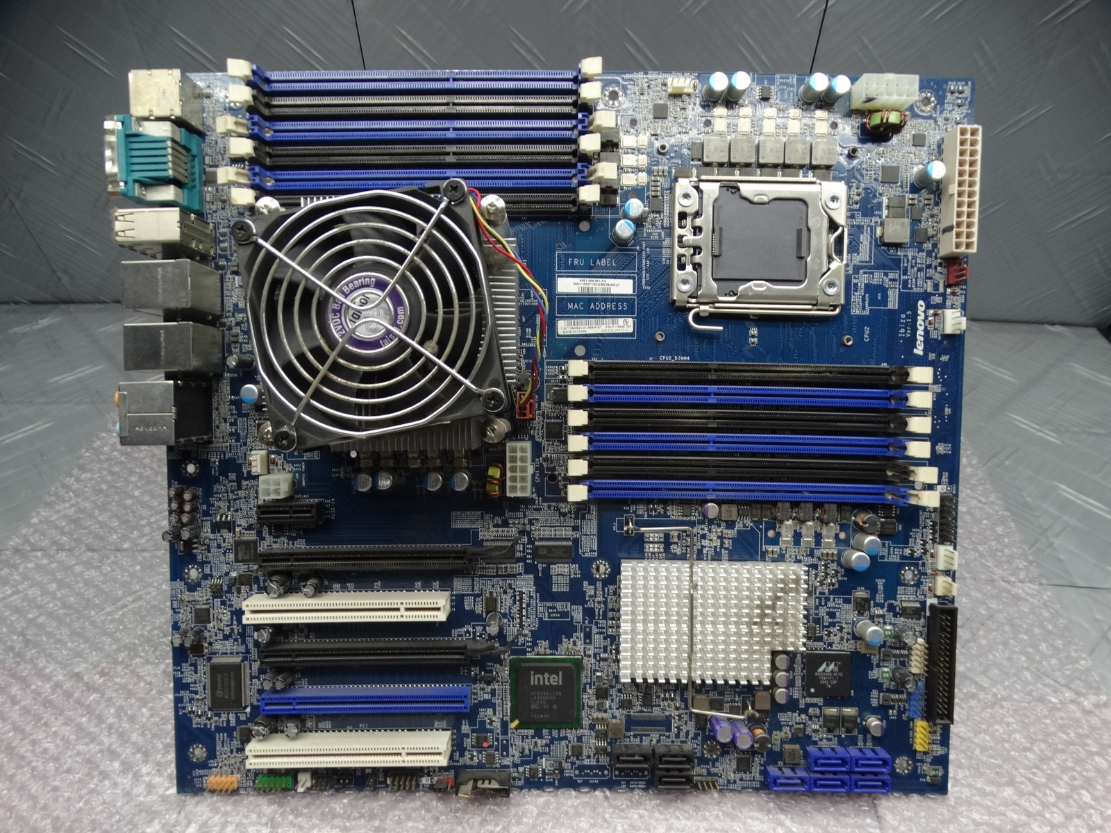Lenovo ThinkStation D20 Motherboard Server 71Y8826 + CPU + Heatsink + Fan