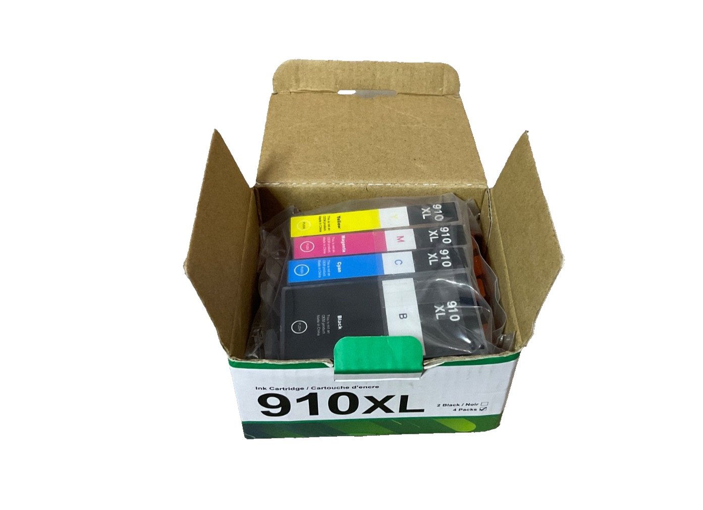 Acaves 4 Pack 910XL Ink Cartridges For OfficeJet & OfficeJet Pro (Black/Color)