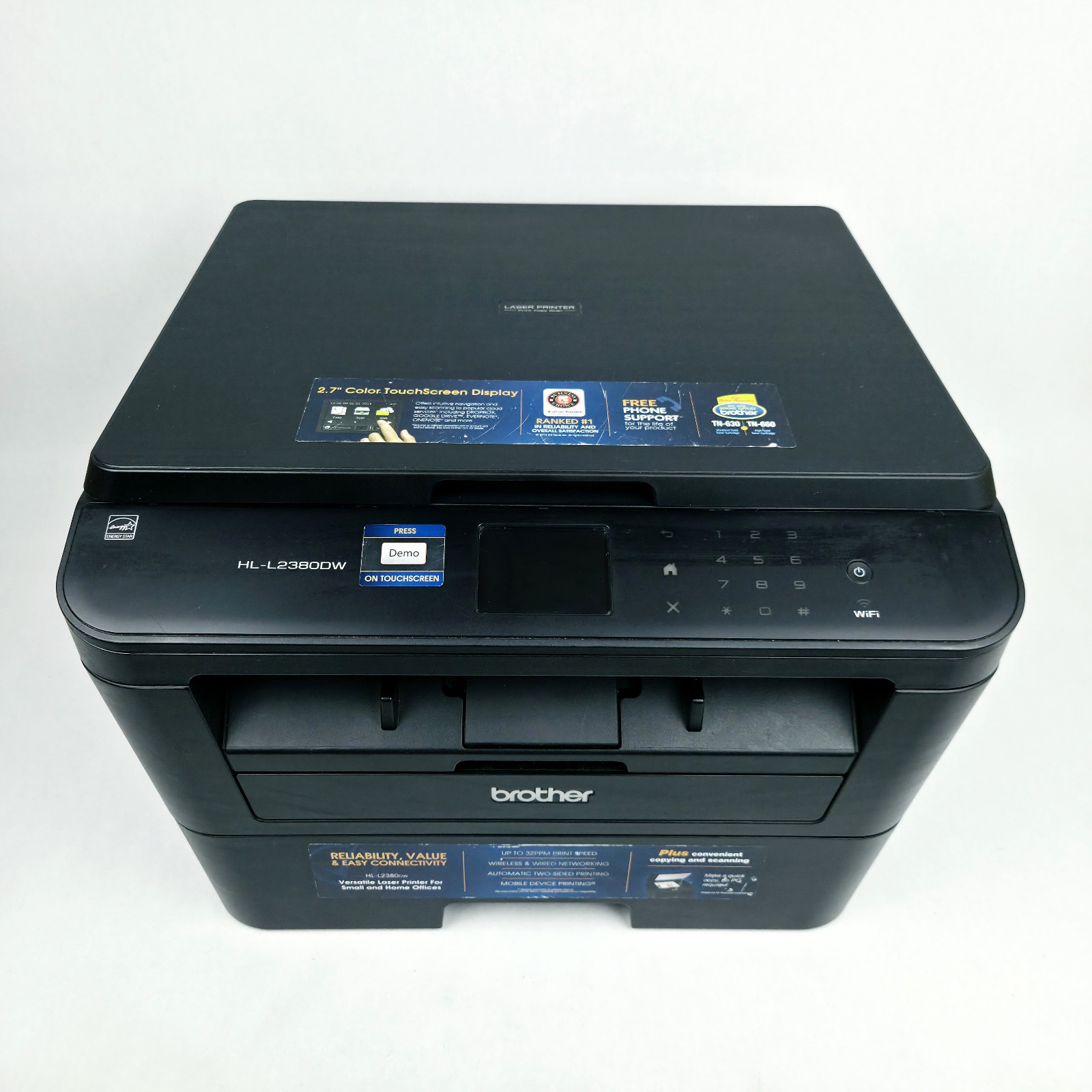 Brother HL-L2380DW All-in-One Monochrome Wireless Laser Printer with Toner