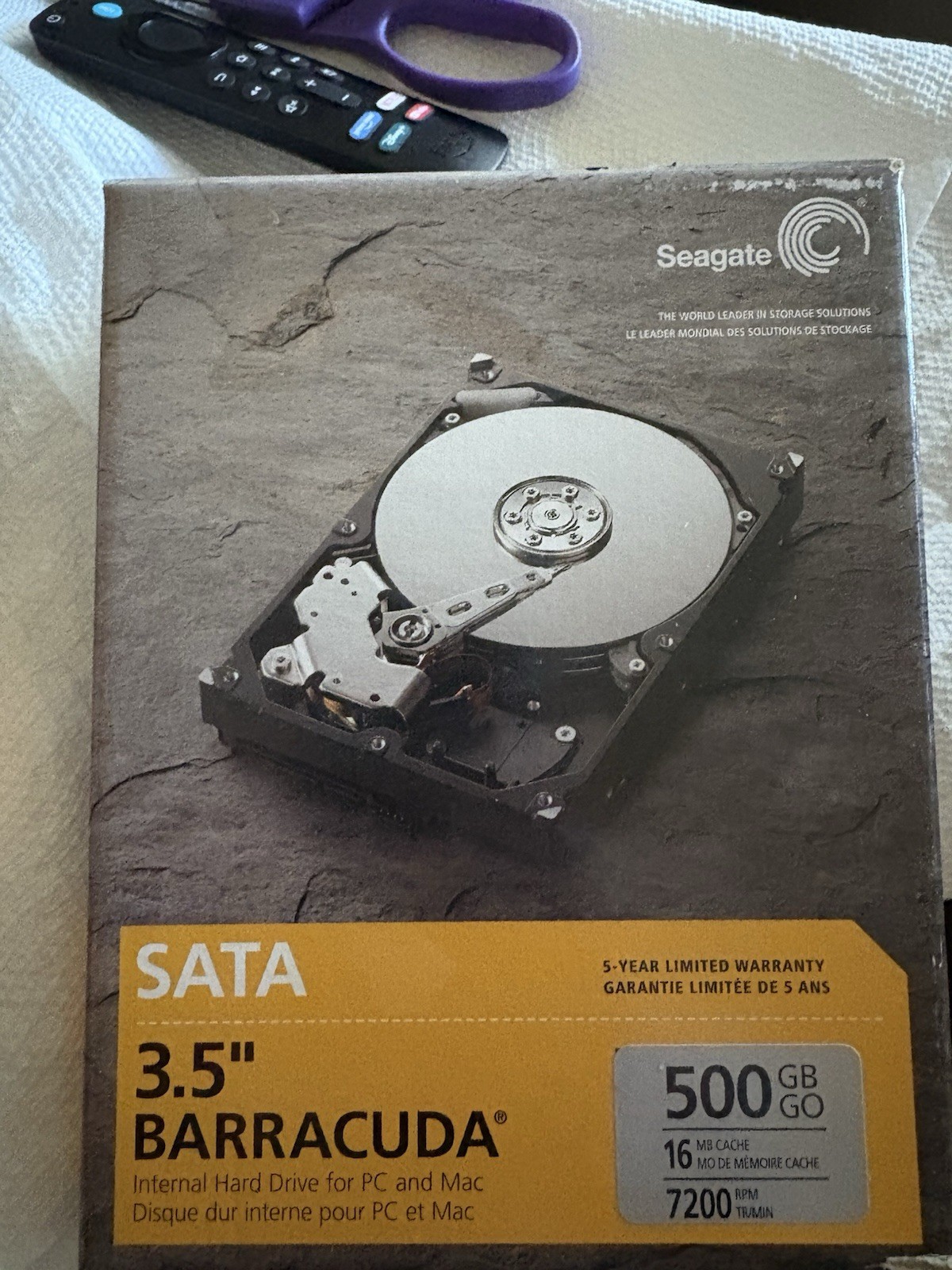 Seagate Barracuda 500GB 3.5" HDD ST3500641AS-RK Internal 7200RPM