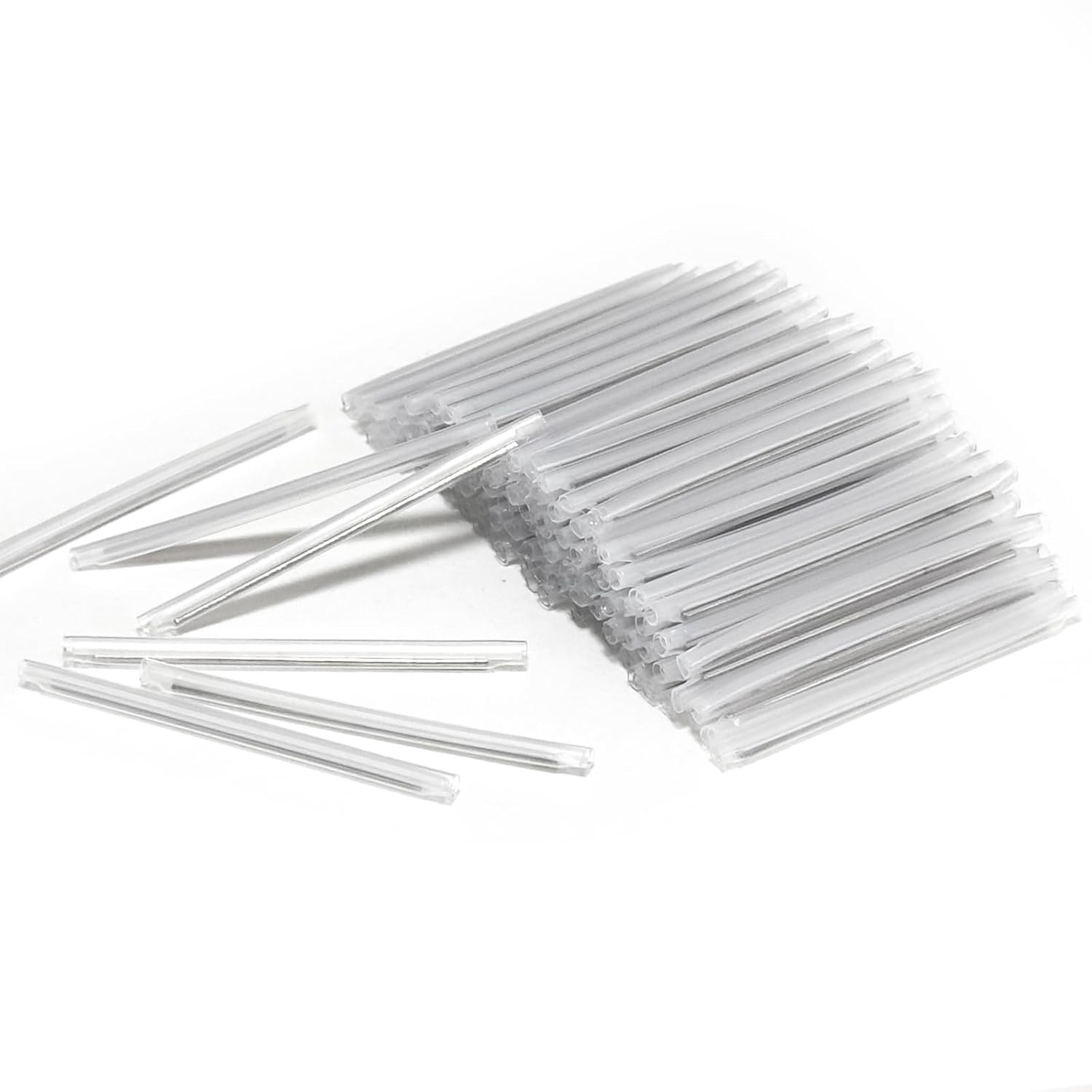 60mm Fiber Optic Splice Sleeve 2.5mm Dia After Shrink 100PCS Single Fiber Use