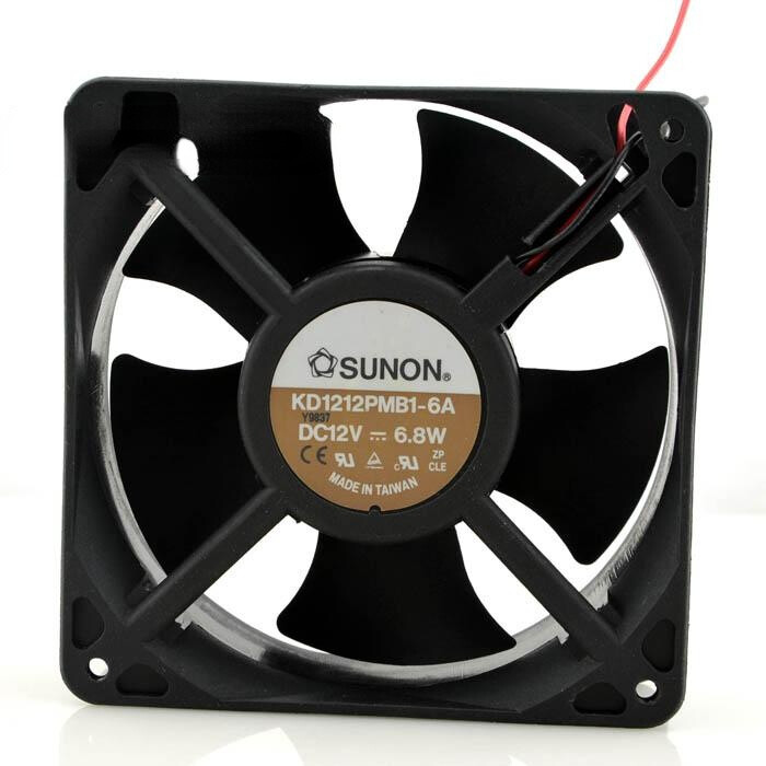 1pc SUNON KD1212PMB1-6A 12038 12cm 12V 6.8W  2-wire Double Ball   Cooling Fan