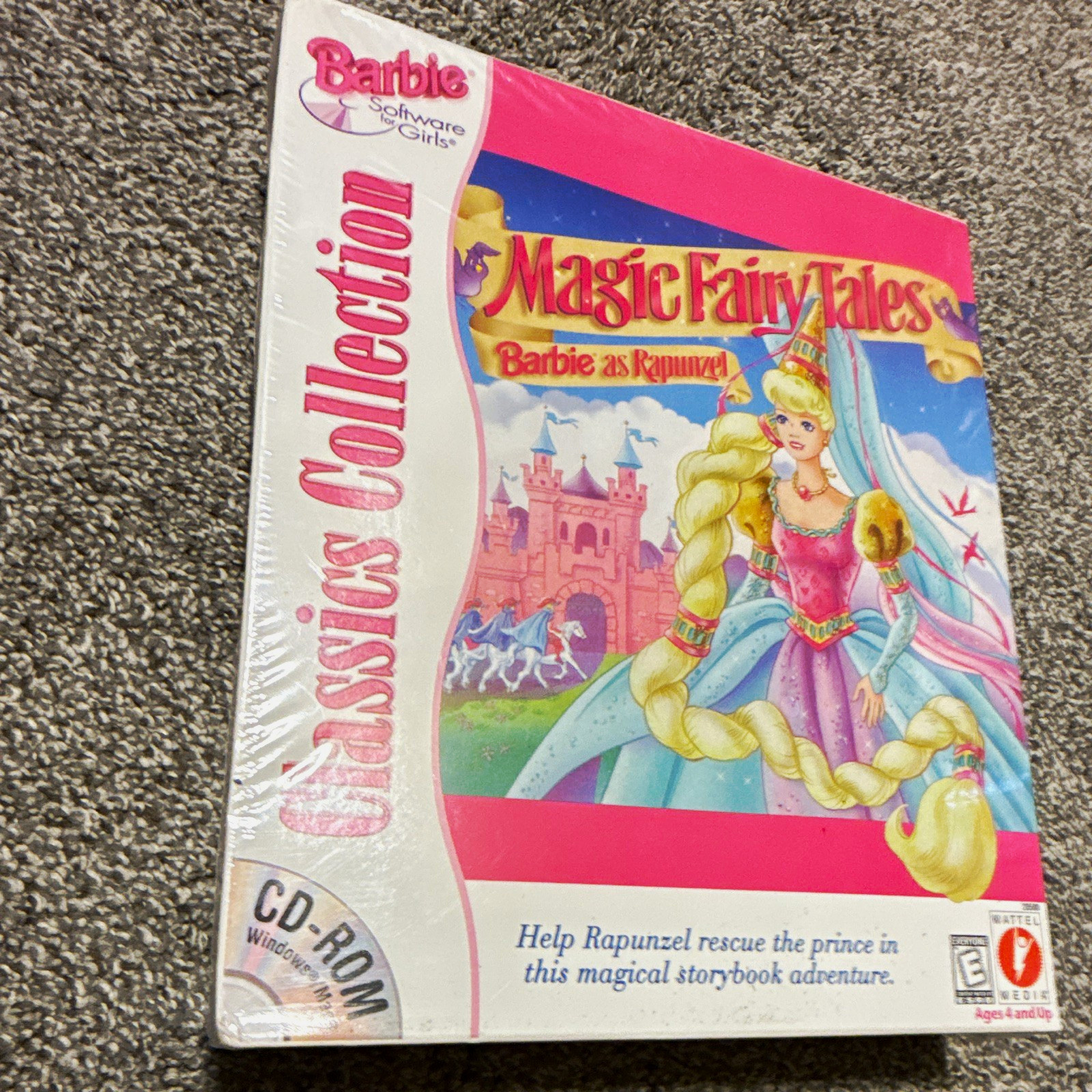Mattel Media Magic Fairy Tales Barbie as Rapunzel CD-ROM Windows English MPN