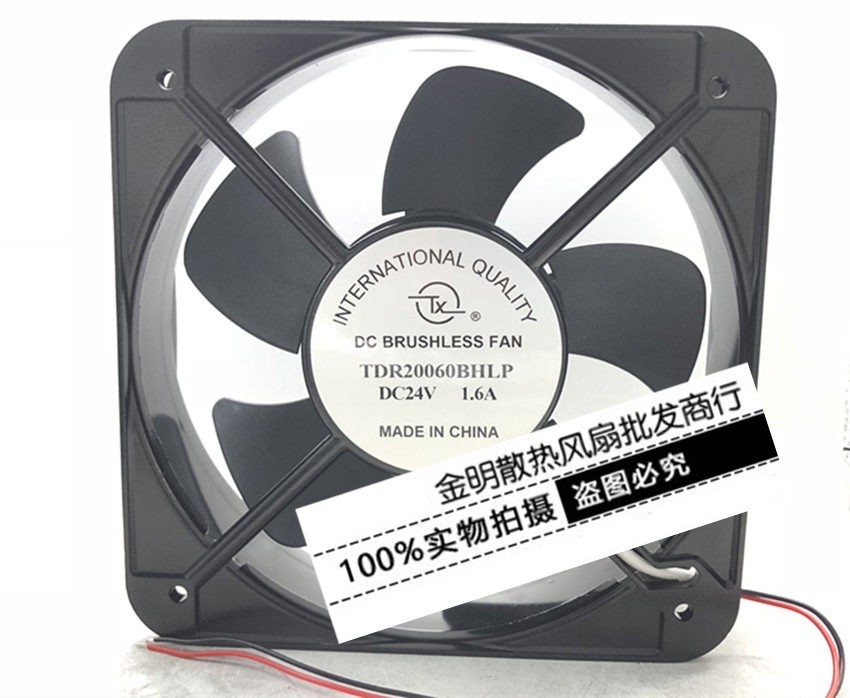 1PCS Axial Fan 20CM TDR20060BHLP DC24V 1.6A Charging Station Cabinet Fan