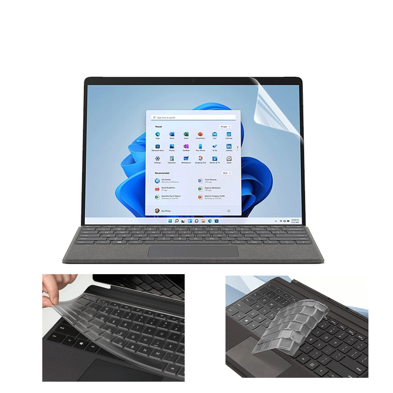 Anti Glare Whole Screen+ keyboard skin For Microsoft Surface Pro 8