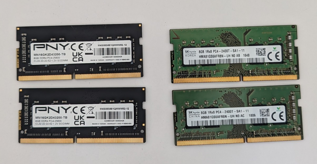 8GB SO-DIMM / SODIMM DDR4 RAM - Various Models