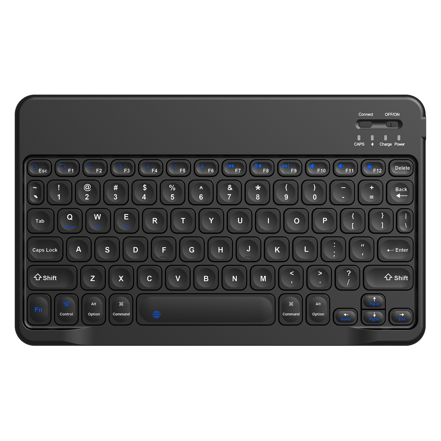 Smart Wireless Bluetooth Keyboard LED Rechargeable For Computer Taptop Macbook