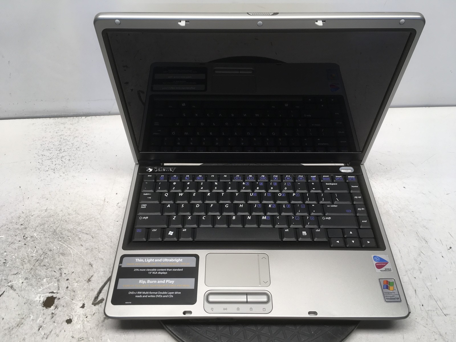 Gateway MX3560 Intel Pentium M 1700MHz 489 MB NO HDD NO BATT