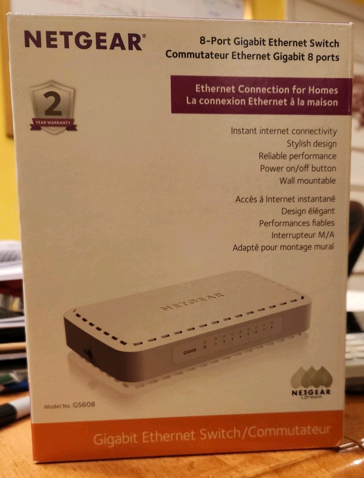 NetGear  (GS608) 8-Ports External Switch