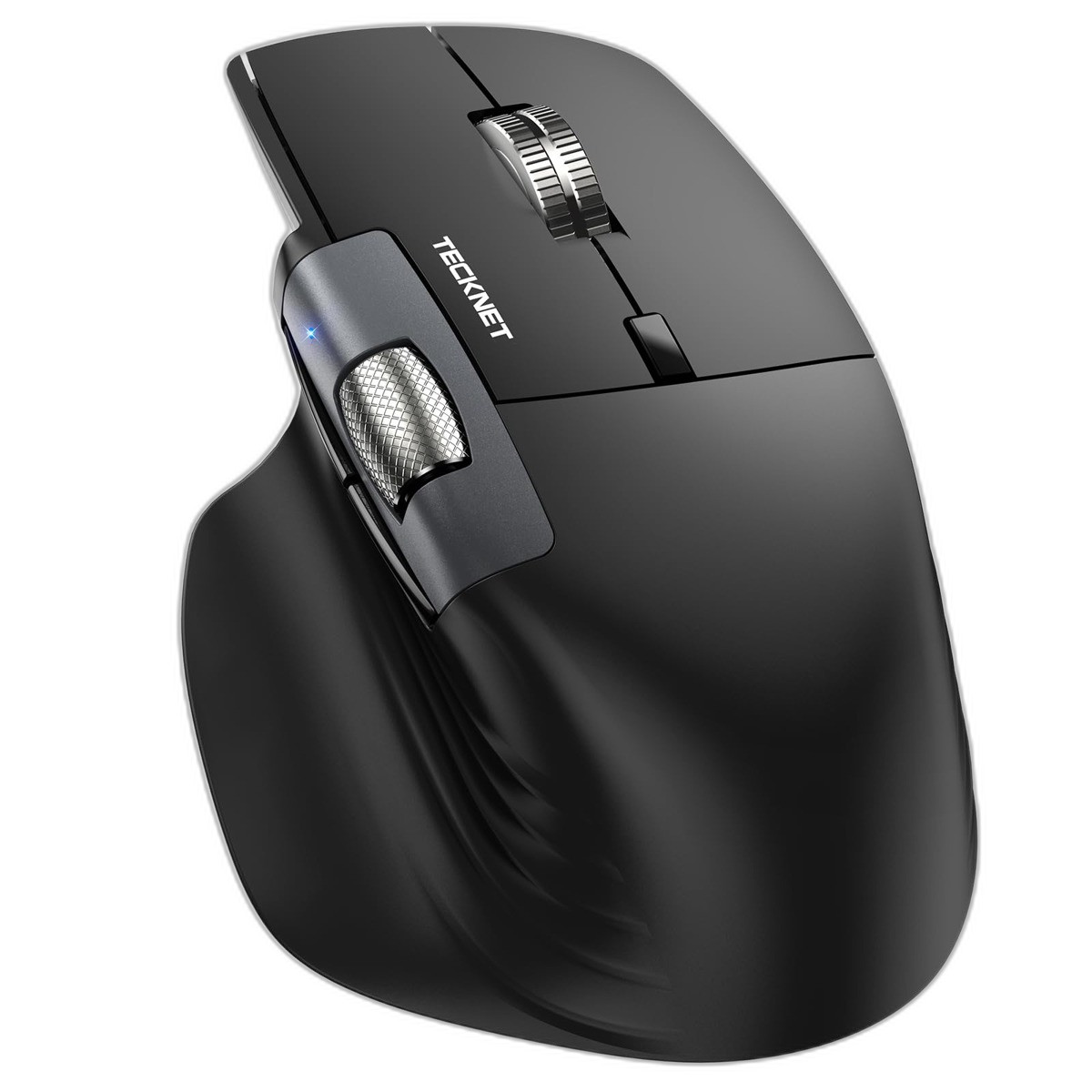 TeckNet Bluetooth Wireless Mouse 2.4G Black Rechargeable Used TK-MS030