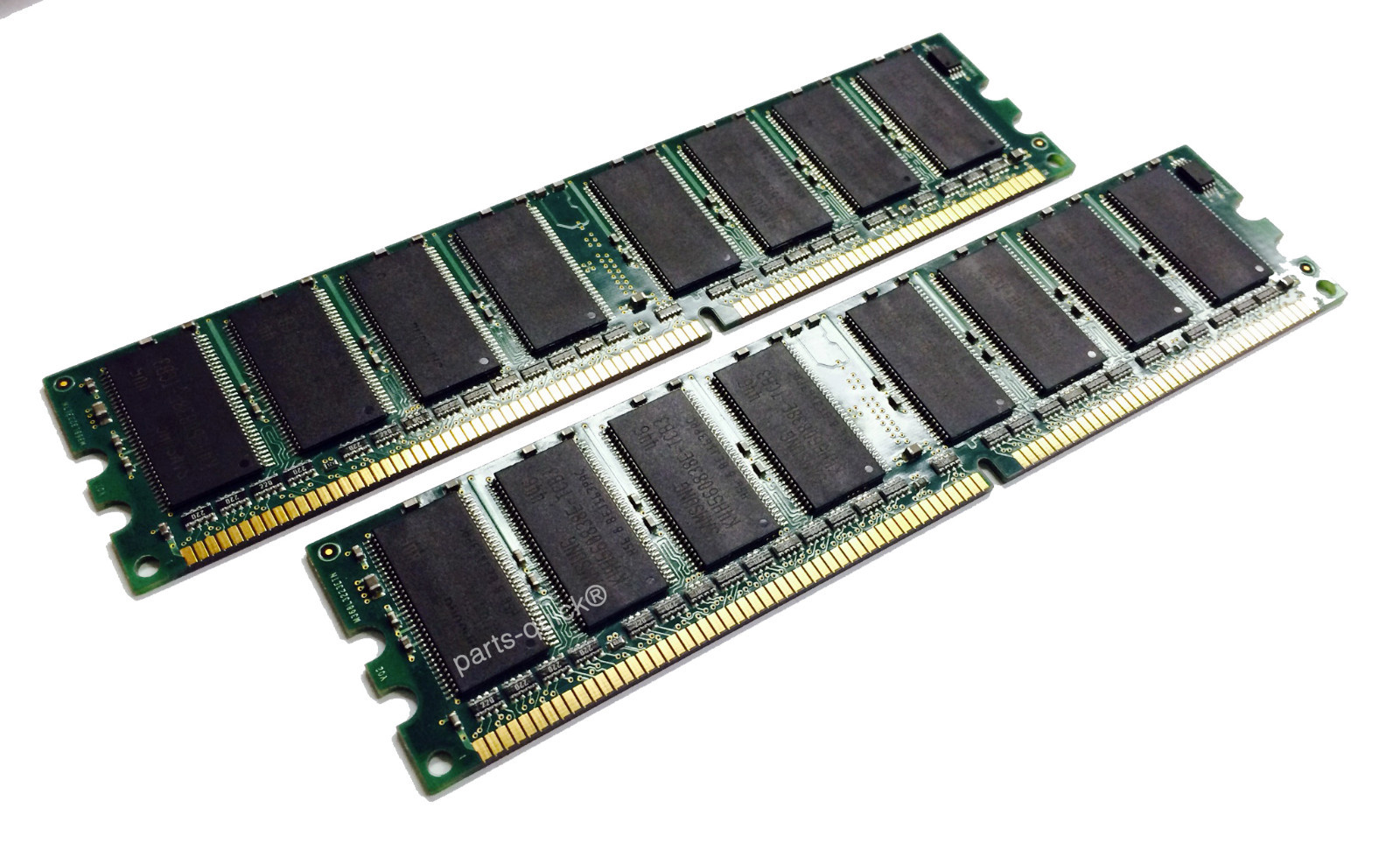 2GB 2 x 1GB PC2100 DDR 266 MHz Non-ECC 184 pin DIMM Memory Low Density RAM