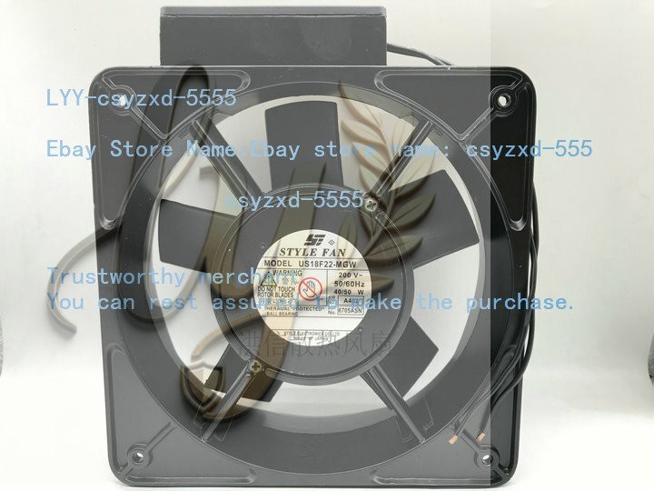 STYLE FAN US18F22-MGW 40/50W 18065 high temperature resistant cooling fan