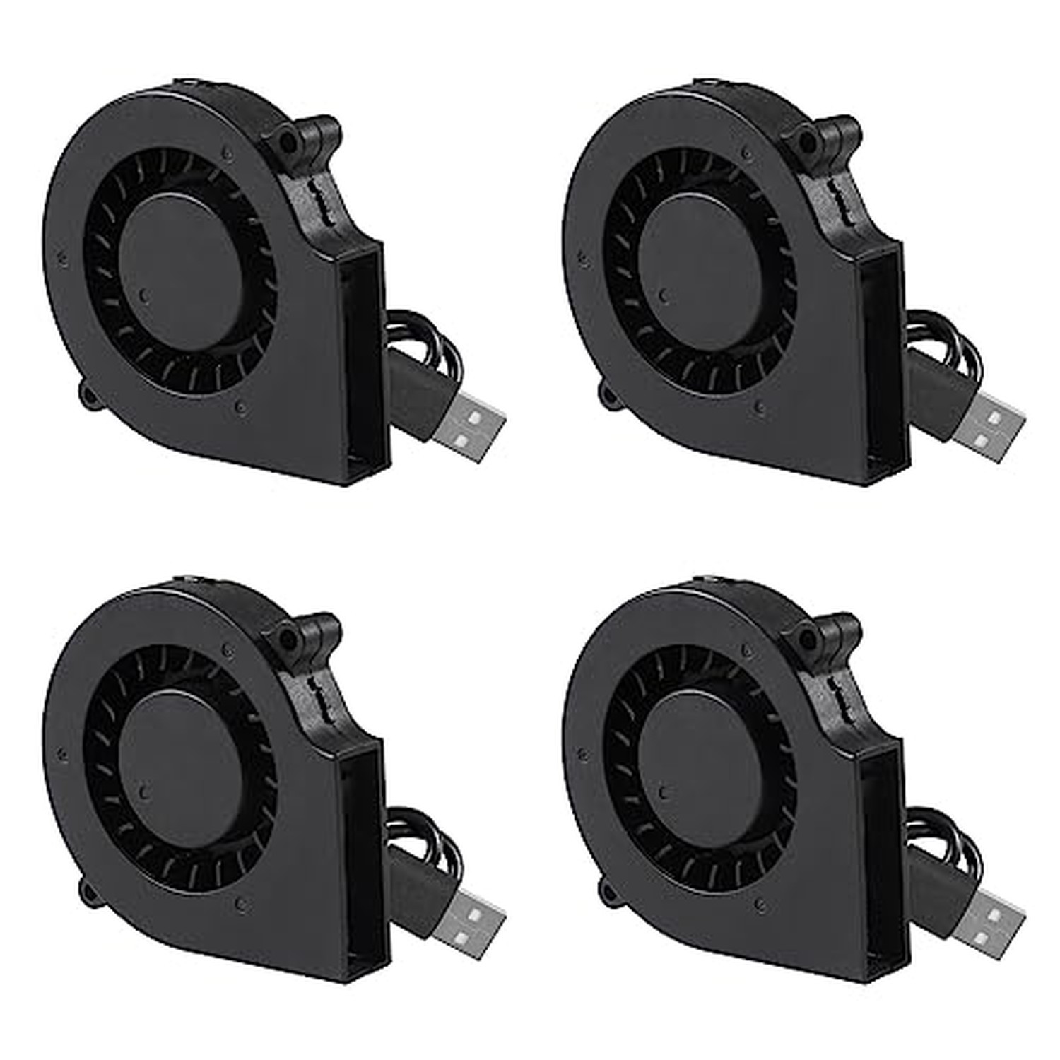 UMLIFE 4PCS 75mm 5V USB DC Brushless Cooling Blower Fan for 3D Printer, PC CP...