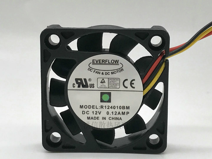 1pcs EVERFLOW R124010BM 4010 12V 0.12A 4CM 3-wire chassis cooling fan  