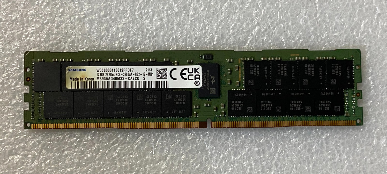Samsung M393AAG40M32-CAE 128GB 2S2Rx4 PC4-3200AA DDR4 ECC Server RAM *GRADE B*