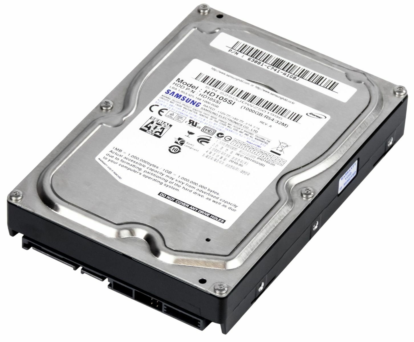 HARD DRIVE SAMSUNG SPINPOINT F3EG HD105SI 1TB 5400RPM 32MB SATA III 3.5''
