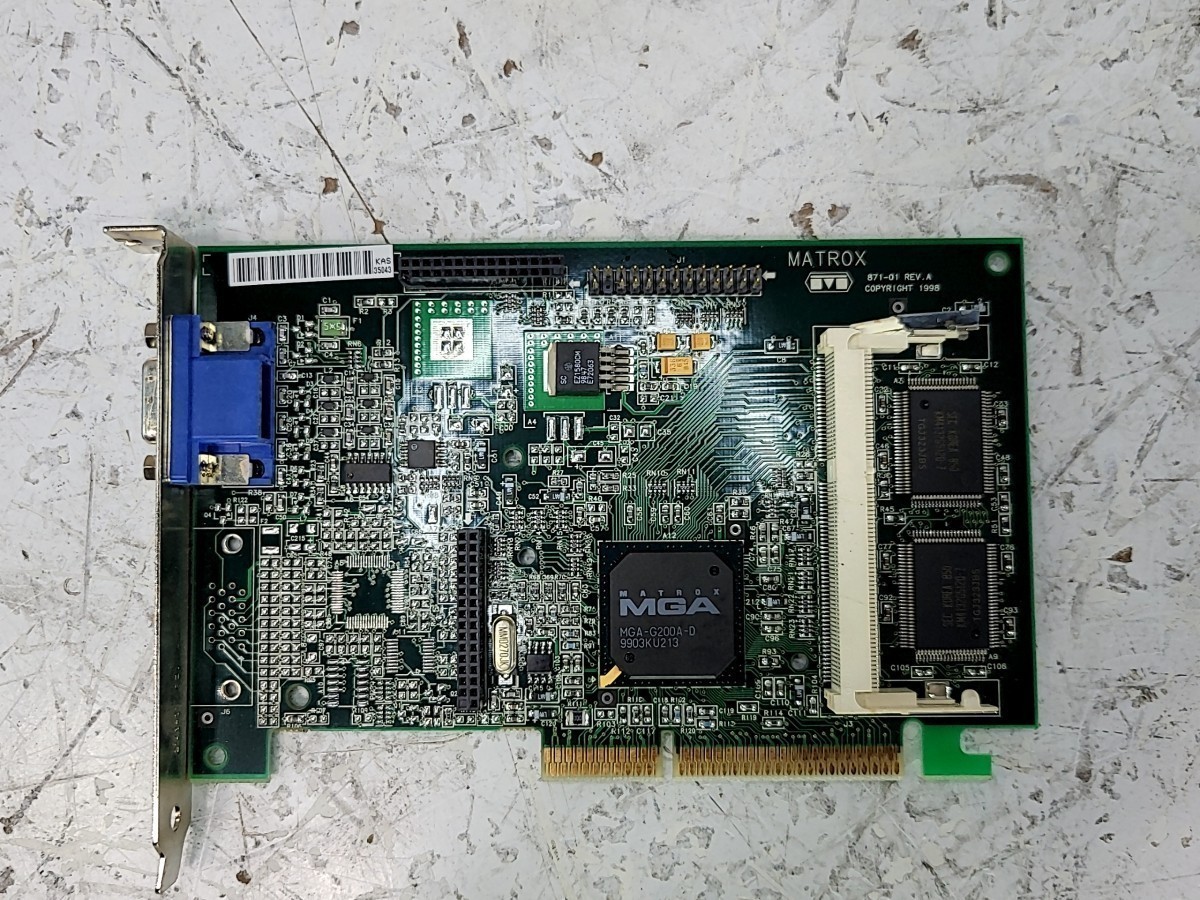 MATROX G2 DMILA/8/HP 5064-7478 AGP Video Card SEE NOTES