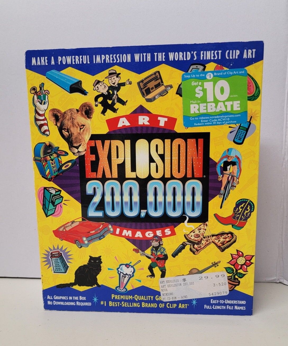 Art Explosion 200,000 Images Windows With 8 CD ROM  Big Box Retail