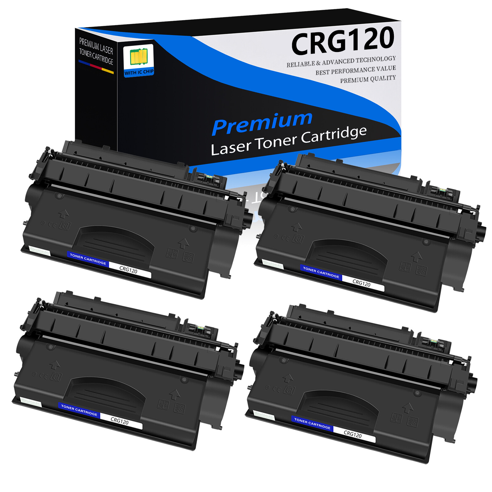 4PK CRG120 Toner Cartridge for Canon 120 ImageClass D1380 D1320 D1350 D1370