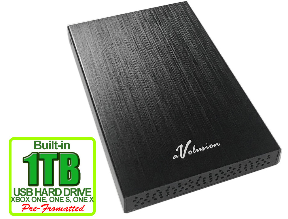 New Avolusion 1TB USB 3.0 (XBOX One Pre-Formatted) External XBOX One Hard Drive