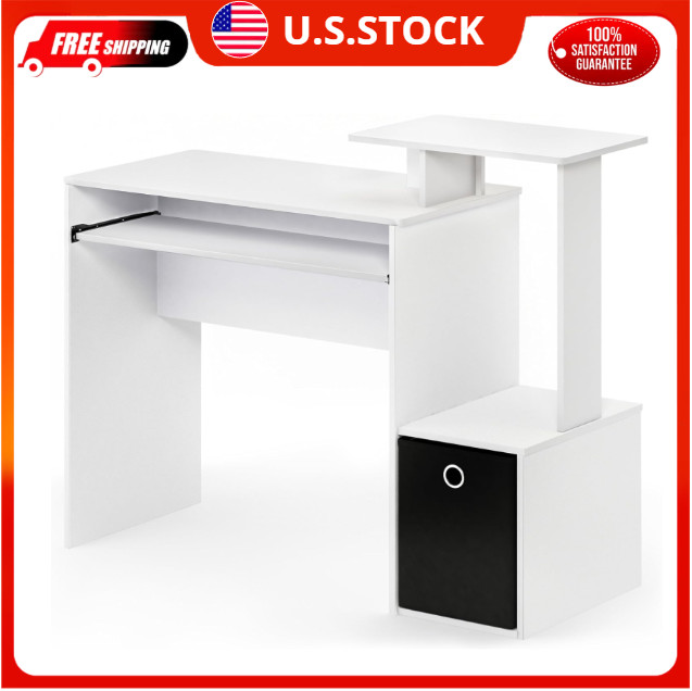 Mesa Ordenador Cama Para Computadora de PC A Laptop Table Un Escritorio Blanco