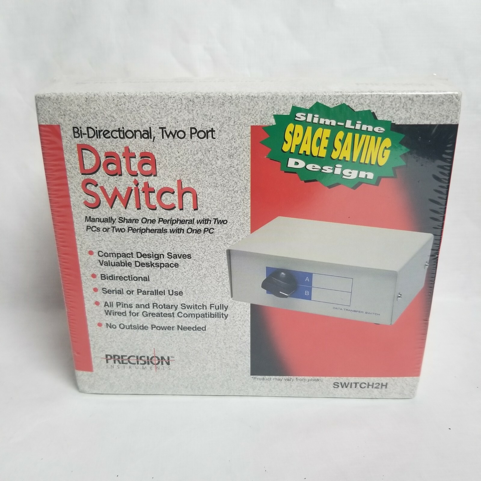 Vtg Precision Instruments Bi-Directional Two Port Data Switch Switch2H  - NEW 