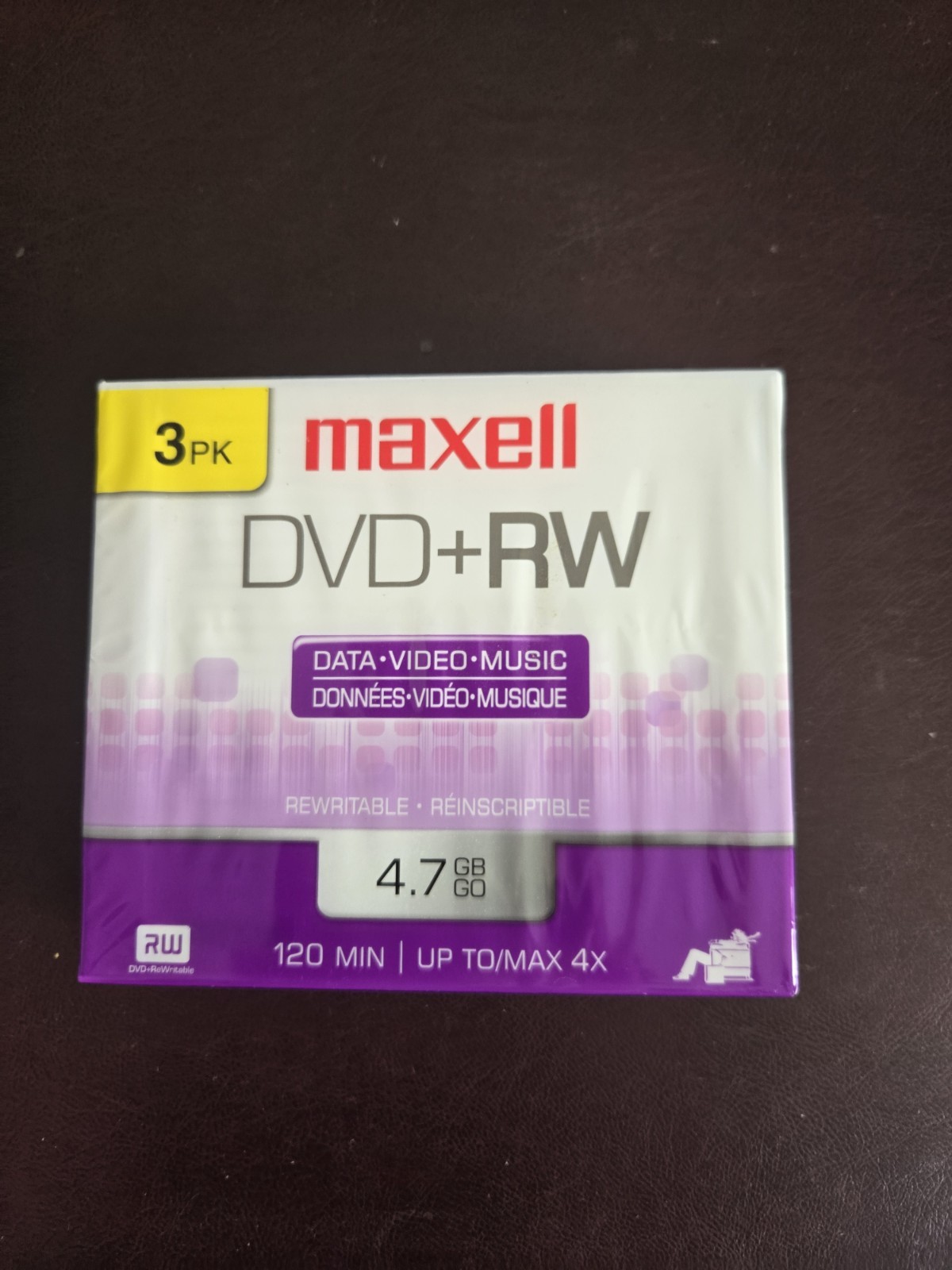 Maxwell Dvd+rw 3pk 120 Min 4x