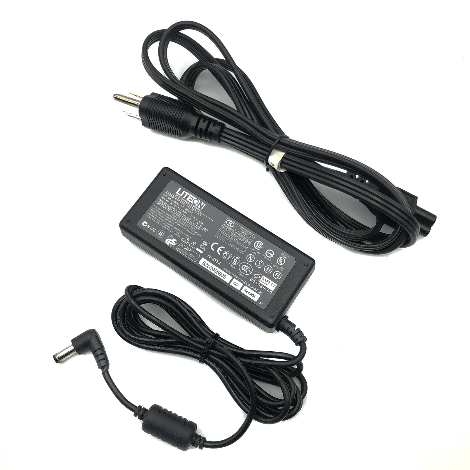 Original Liteon AC Adapter for Acer G226HQL G227HQL G246HL G276HL G276ML Monitor