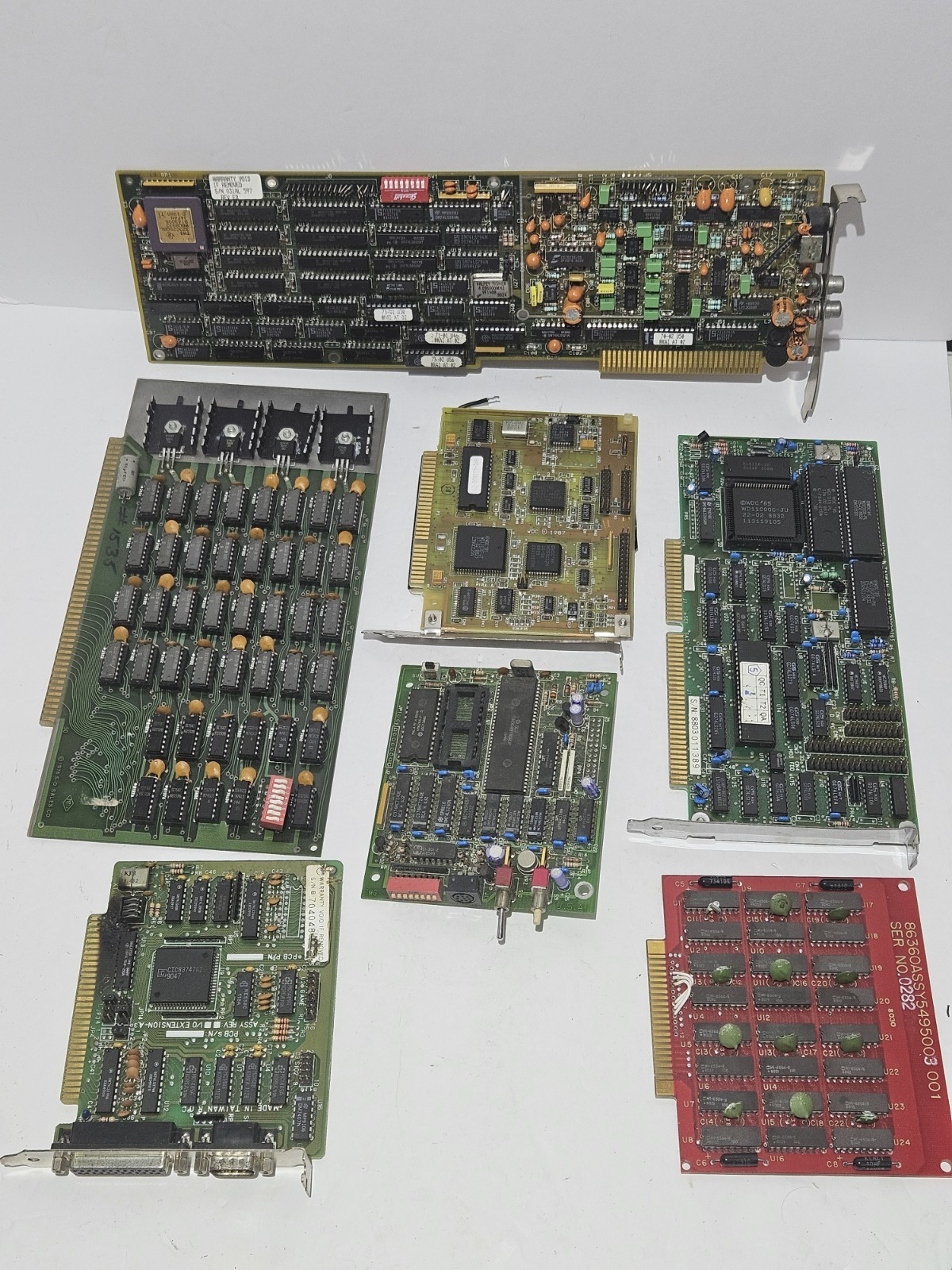 Mixed Lot Computer Parts: WD and Other Brands Motherboards RAM Misc. UNTESTED