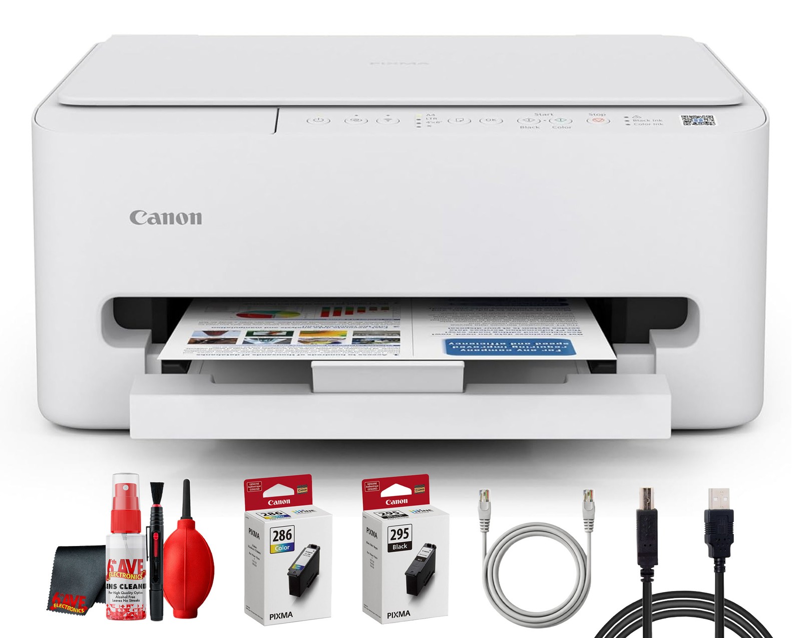 Canon PIXMA TS4320 All in One Wireless Inkjet Printer Bundle