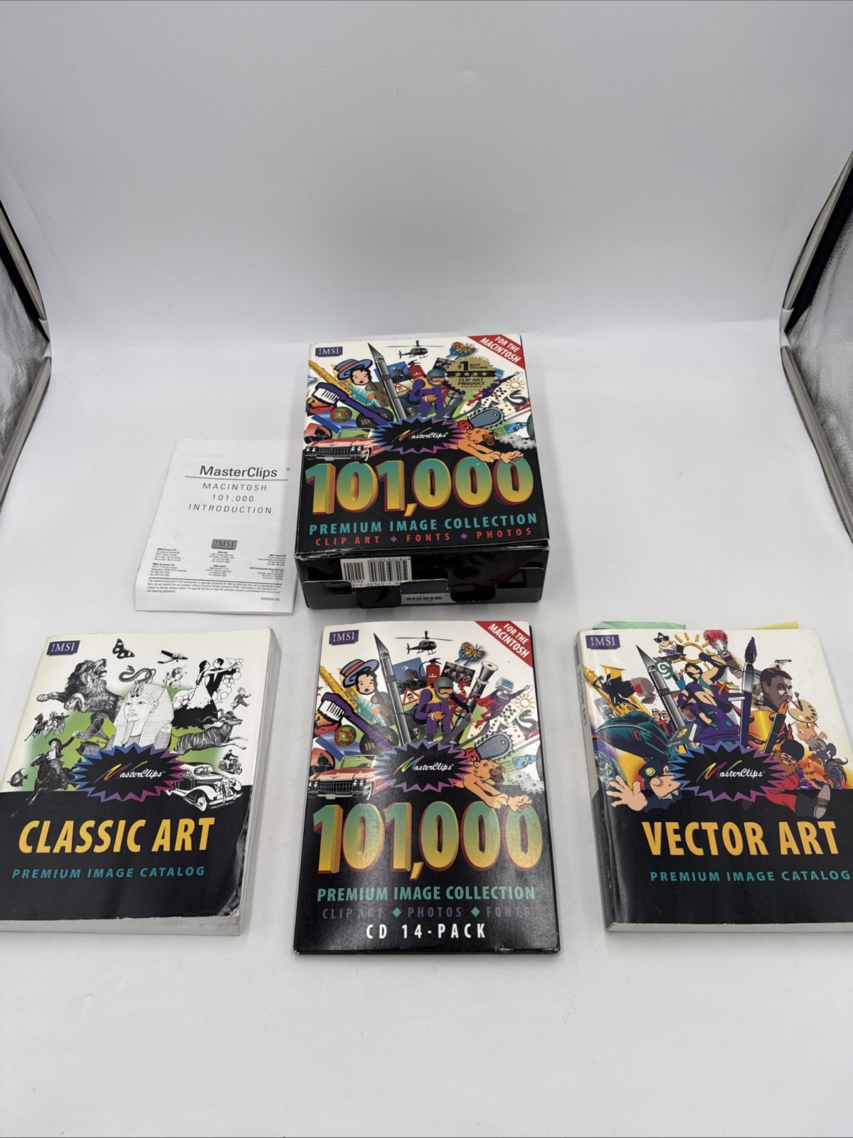 MASTER CLIPS  101,000 Premium Image Collection Fonts Art CD Pack Mac