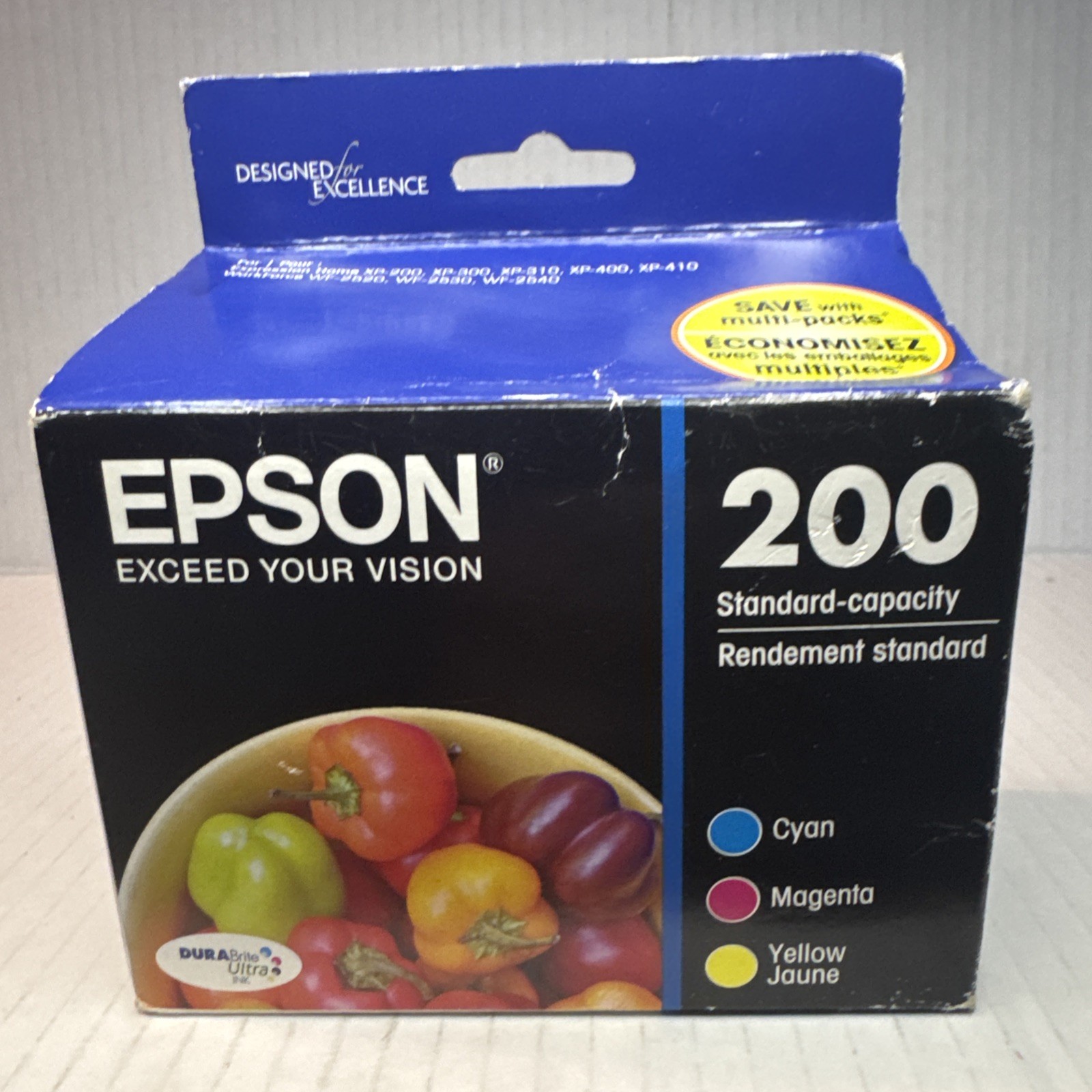 Epson 200 Color Ink Cartridge Pack – Cyan, Magenta, Yellow