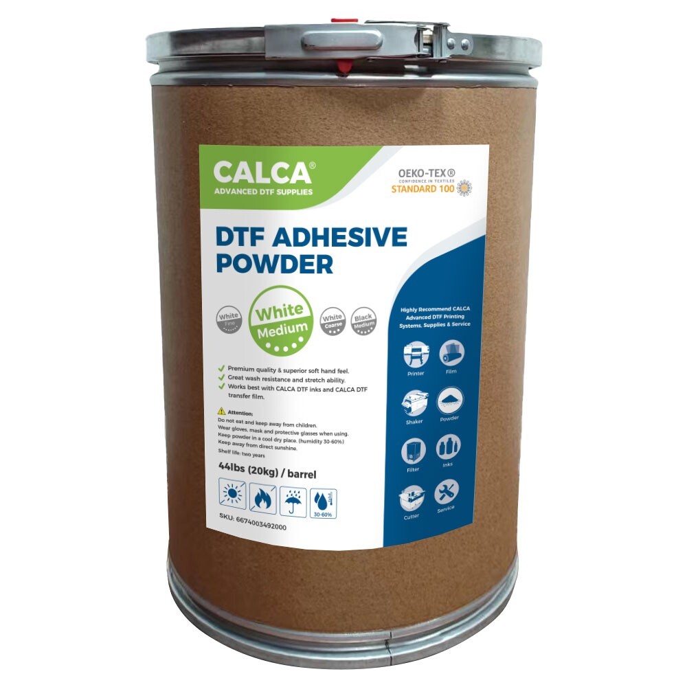 CALCA 44lbs/Barrel MM2 Medium Digital Transfer Hot Melt Adhesive TPU DTF Powder