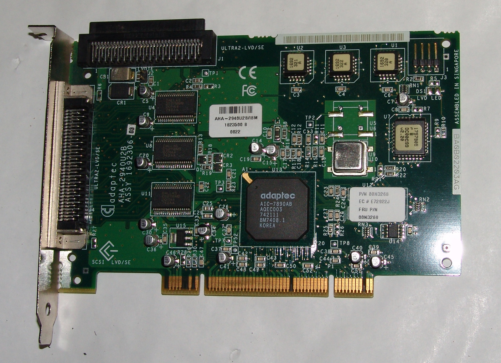 Adaptec AHA-2940U2W SCSI Controller PCI