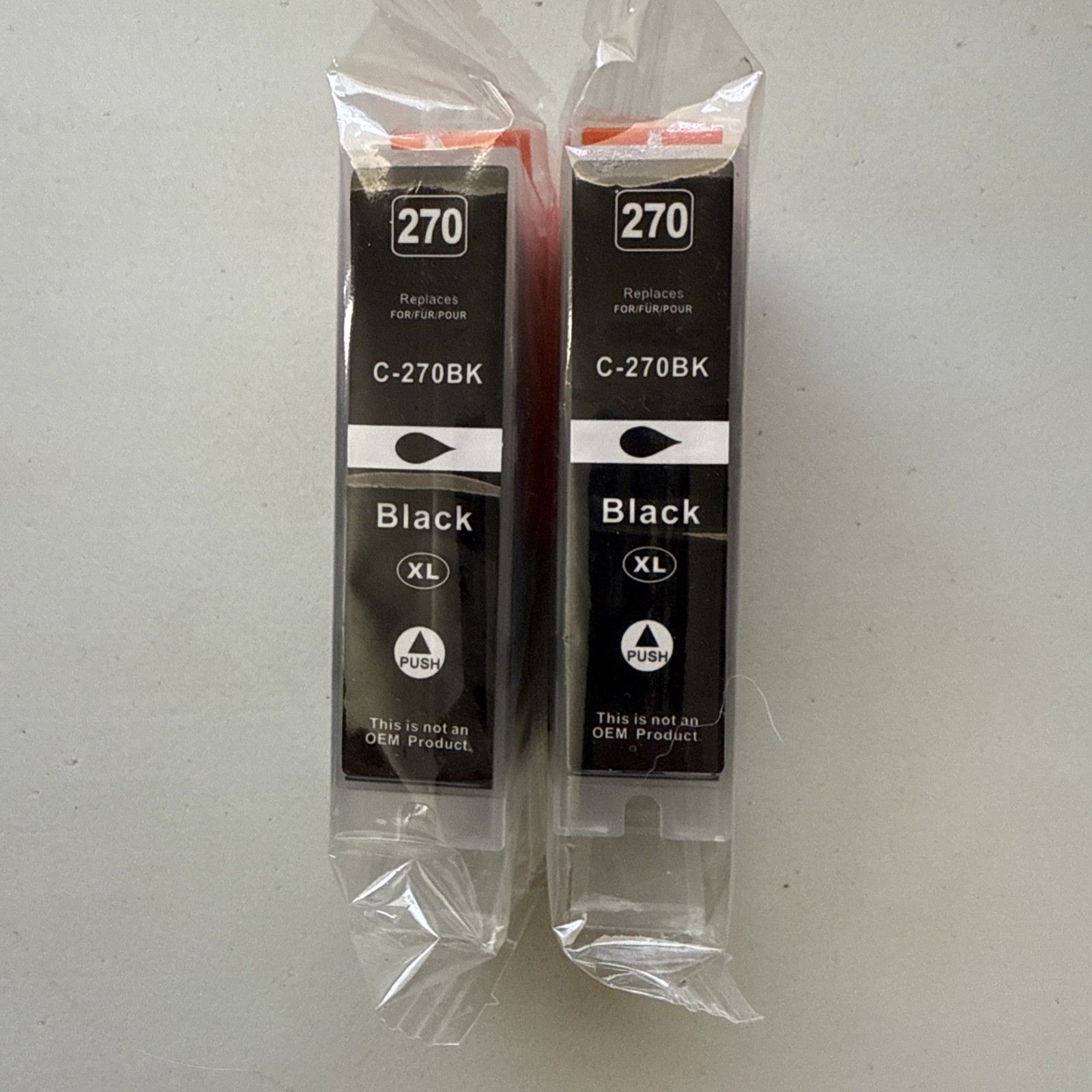2PK PGI270 XL PGI-270XL Black Ink Cartridge For Canon PIXMA MG6820 MG6821 MG6822