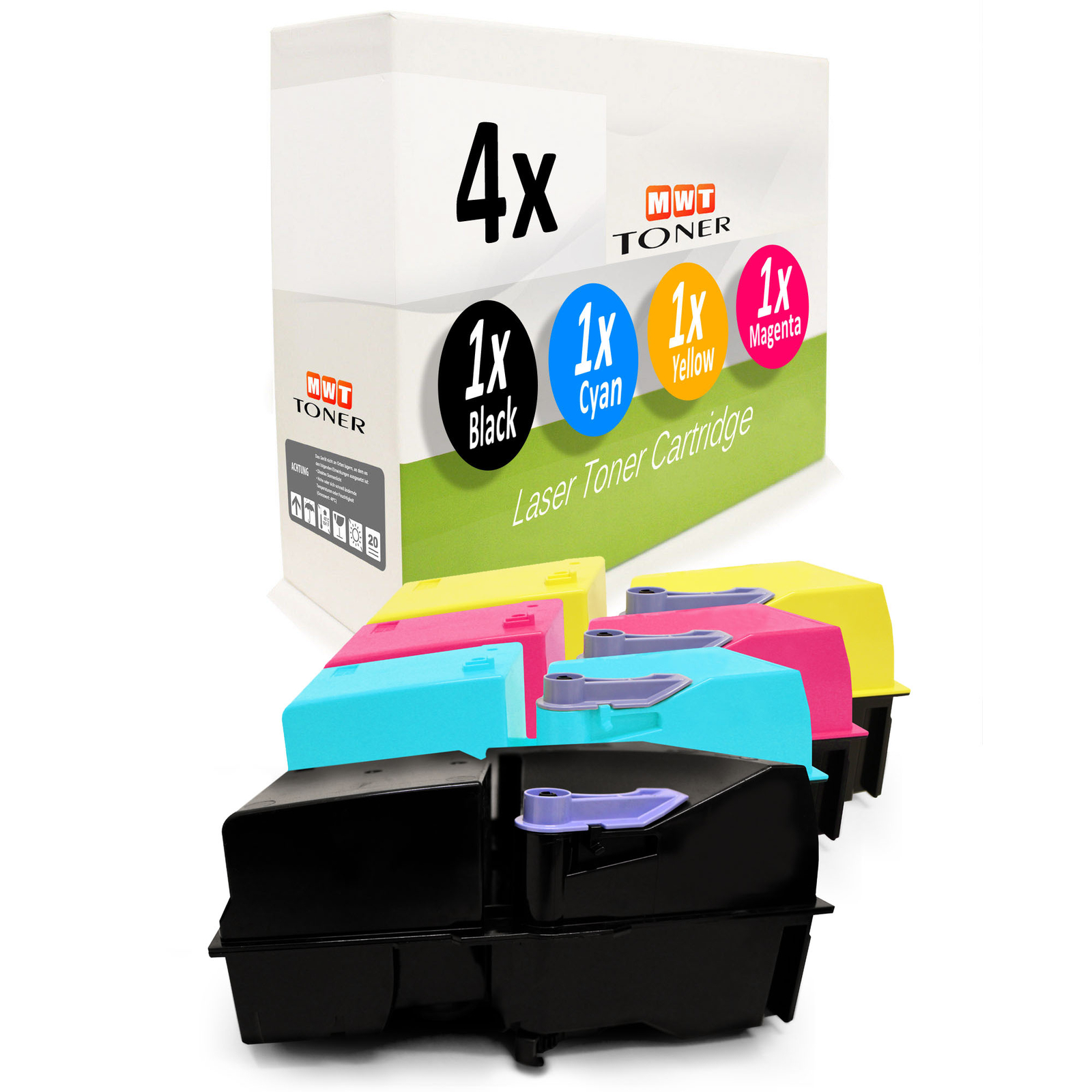 4x MWT Compatible Kyocera FS-C-8100-DN Toner Cartridges MultiColor