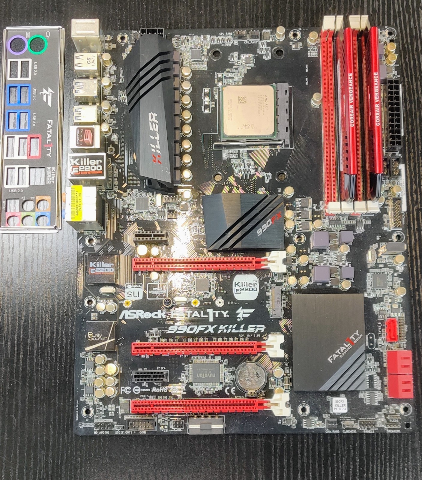 ASRock 990FX Fatal1ty Killer M.2 + AMD FX8320 + 16GB 2400 Ram - M.2 Slot