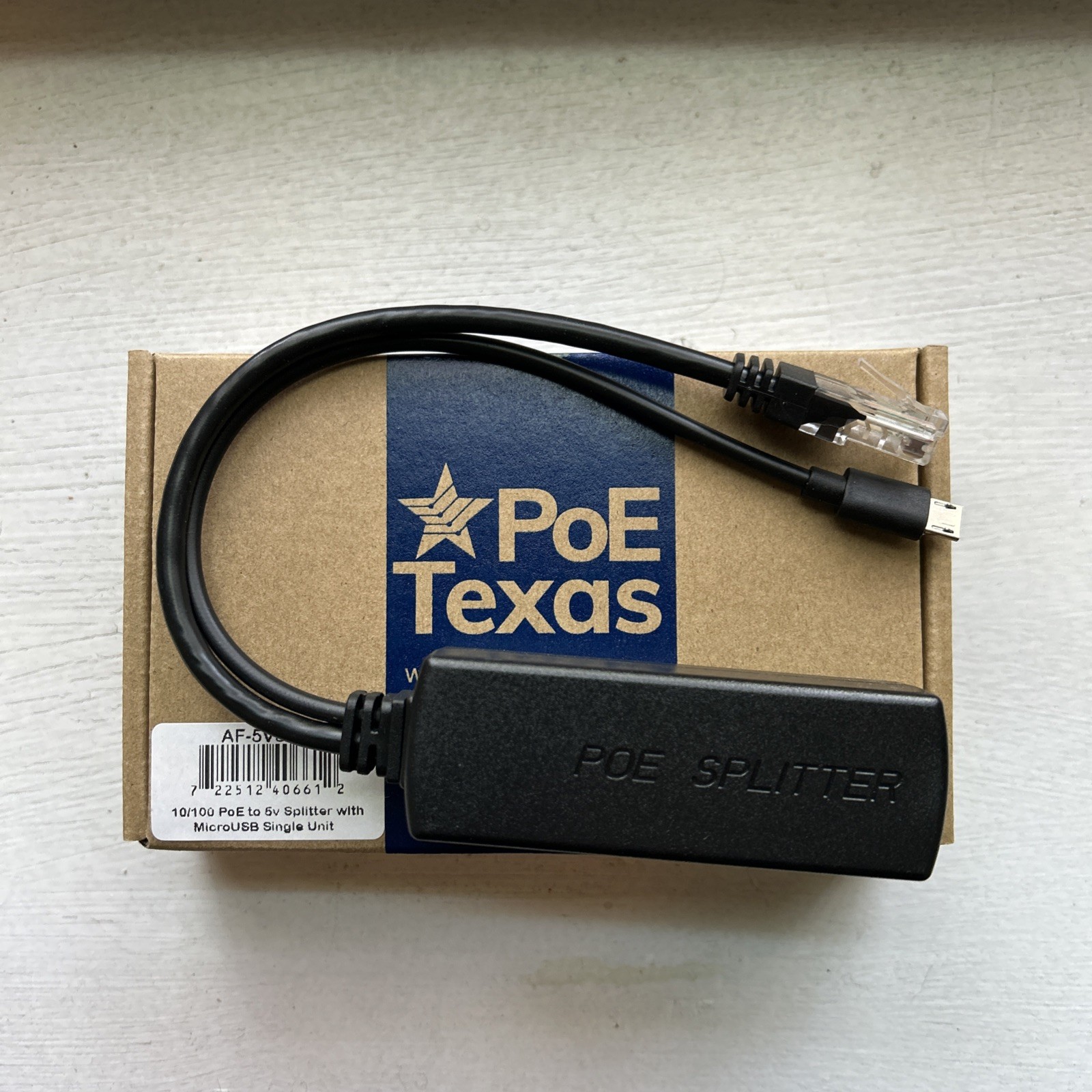 Poe Texas AF-5V5W Splitter With Micro USB