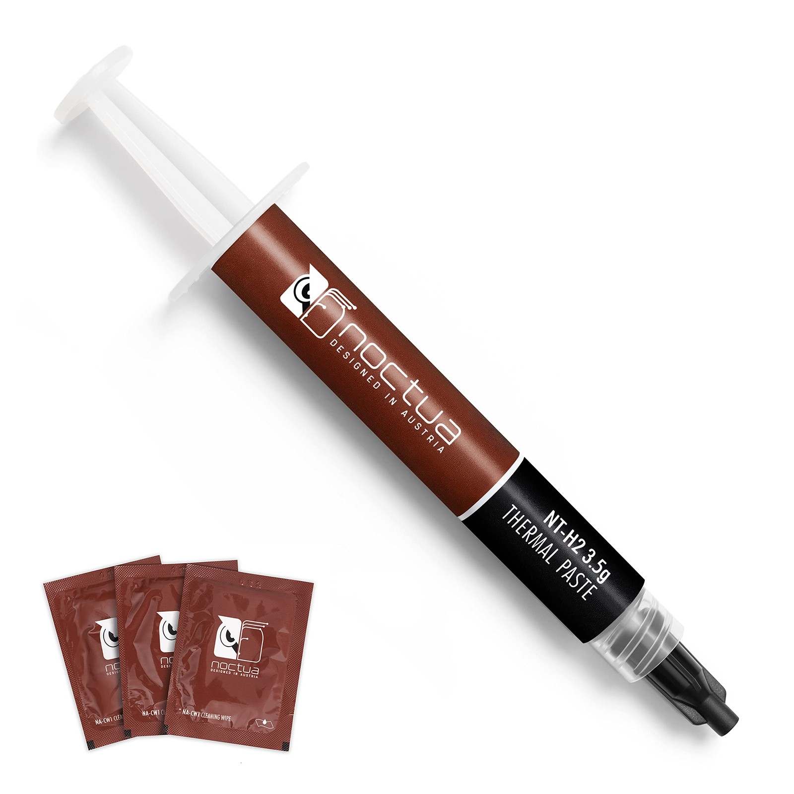 Noctua NT-H2 Thermal Paste 3.5g with 3 Cleaning Wipes for CPU Cooling