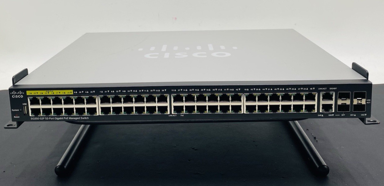 Cisco SG350-52P- 52-Port PoE GIGABIT POE MANAGED SWITCH