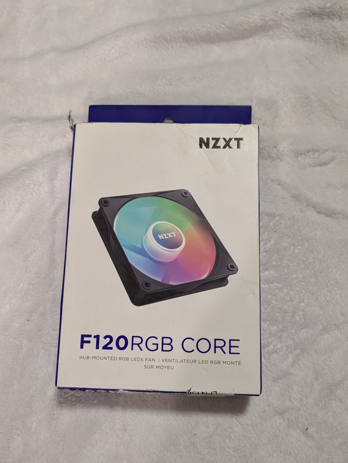 NZXT F120 RGB DUO 120mm Black Multicolor RGB Case Fan 4-Pin 1800RPM RF-D12SF-B1