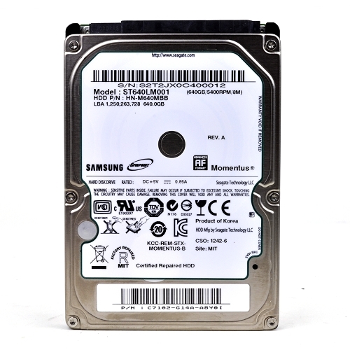 Samsung SpinPoint M8 640GB 2.5" Internal Hard Drive 8MB ST640LM001 HN-M640MBB