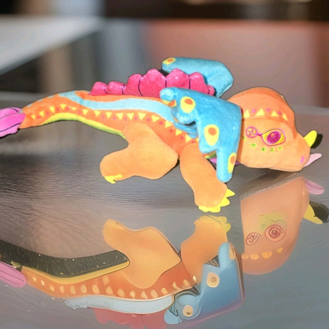 Disney Parks Pixar Coco Alebrijes Dragon Magnetic Shoulder Pal Plush 11" Long