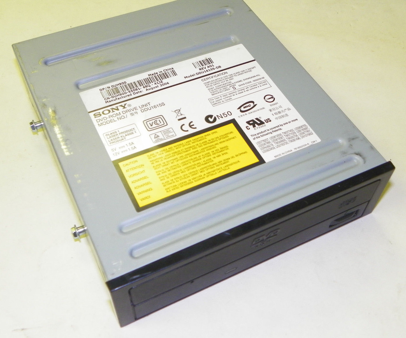 SONY DDU1615S-DB DVD-ROM SATA Desktop Drive Dell DP/N 0UH900