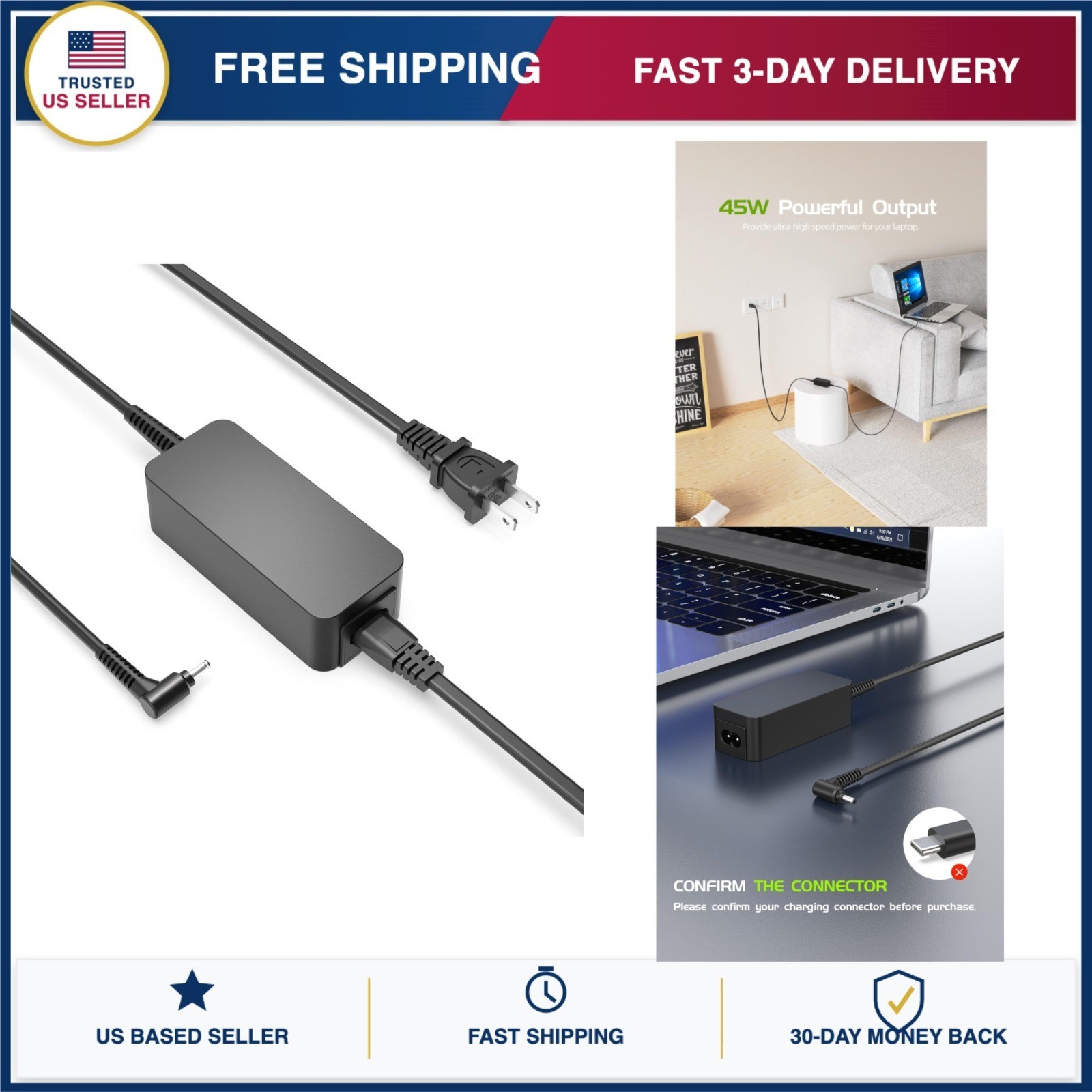 Nicpower 40W AC Charger for Samsung Galaxy Book Flex Alpha 2 NP730QCJ NP730QDA