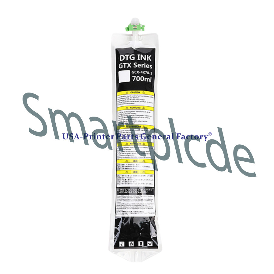 700ML White DTG Textile Ink Bag For Brother GTX GTX PRO Printer Fast delivery~