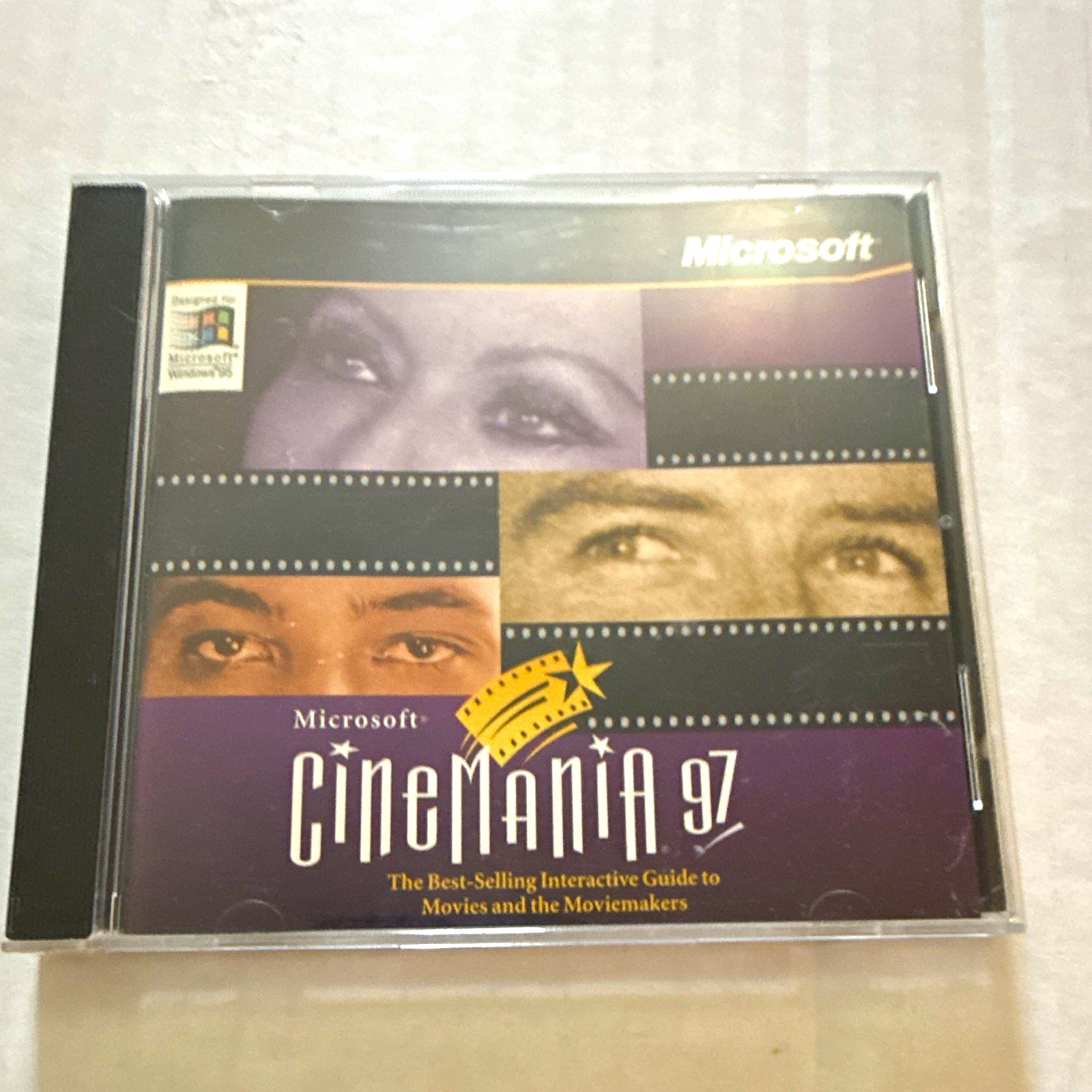 Microsoft Cinemania 97 Interactive Movies & Moviemakers Guide CD-ROM Windows 95